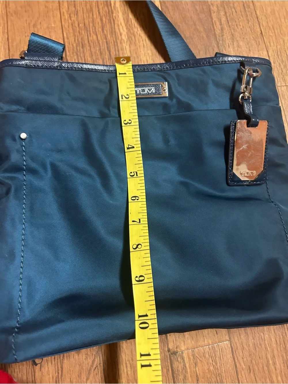 Tumi Navy Blue Nylon Messenger Crossbody Bag with Adjustable Strap